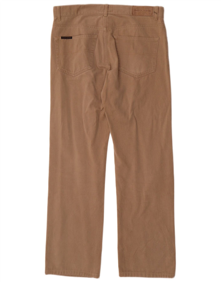 Gant Jeans masculino regular reto W33 L32 algodão bege