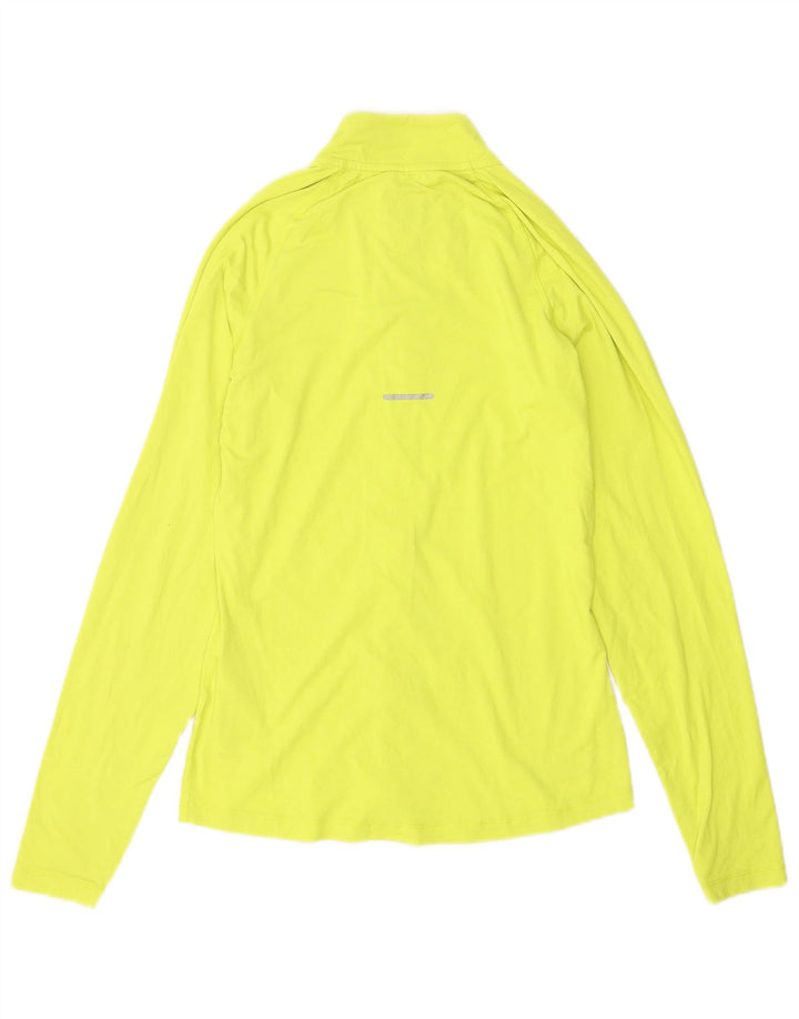 Asics Mens Tracksuit Top Jacket Pequeno Poliéster Amarelo