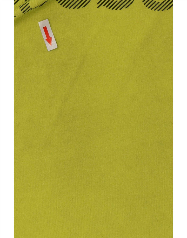 Reebok Mens Graphic T-Shirt Top Médio Poliéster Verde