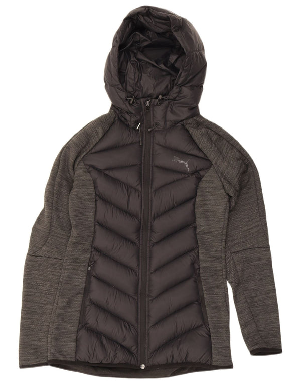 Jaqueta acolchoada com capuz feminina Puma UK 8 poliéster cinza pequeno