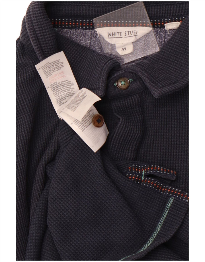 Camisa polo masculina WHITE STUFF médio algodão azul marinho
