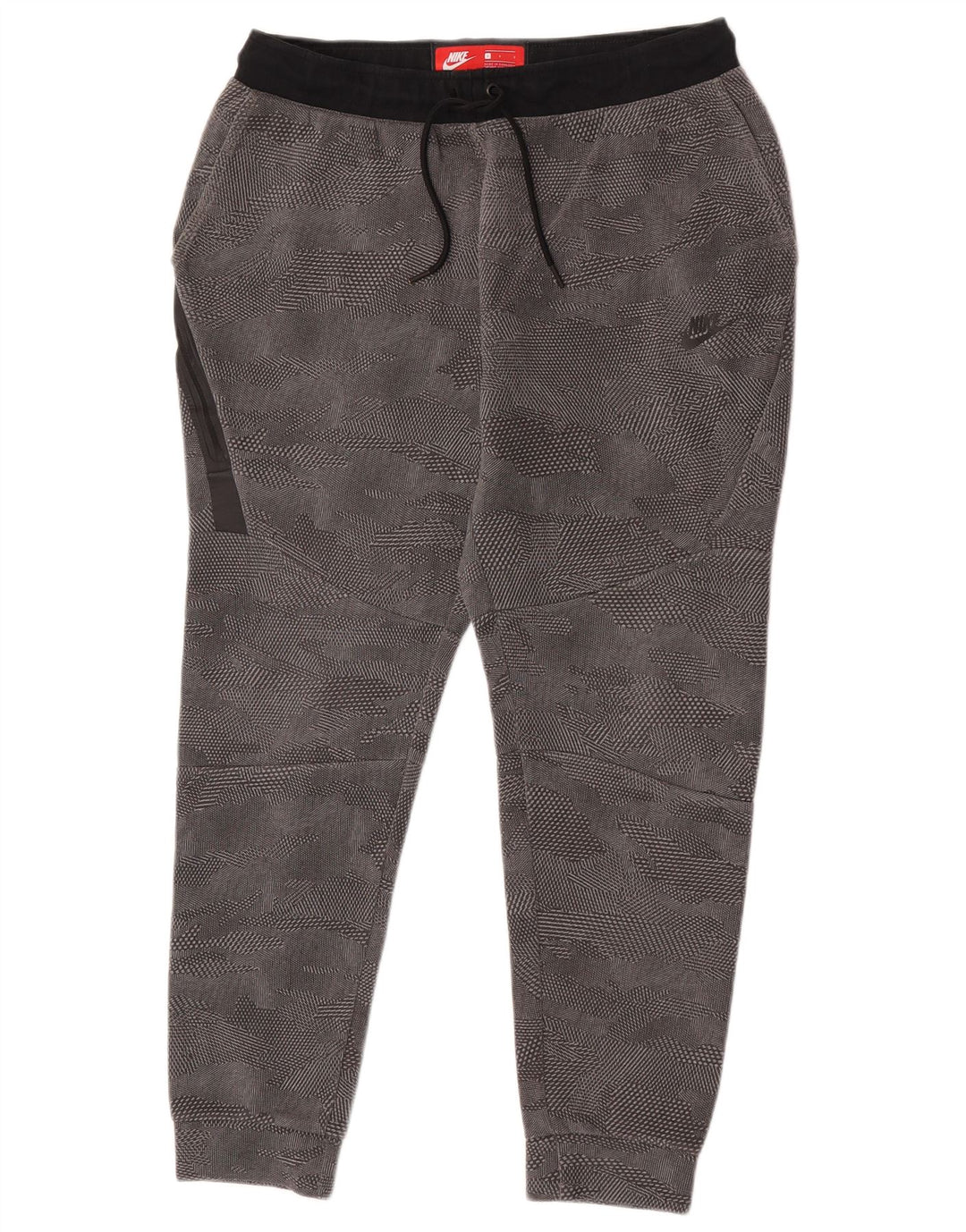 Calça de treino masculina Nike joggers grande algodão cinza