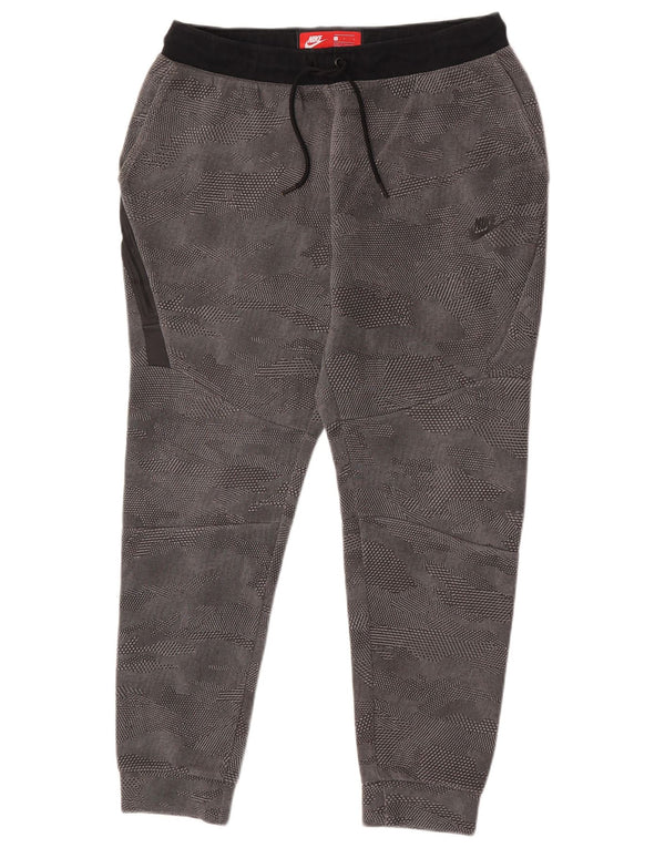 Calça de treino masculina Nike joggers grande algodão cinza