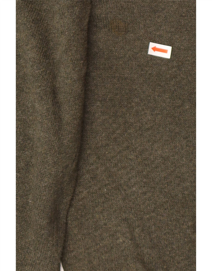 Suéter masculino Marks & Spencer com gola redonda 2XL algodão verde
