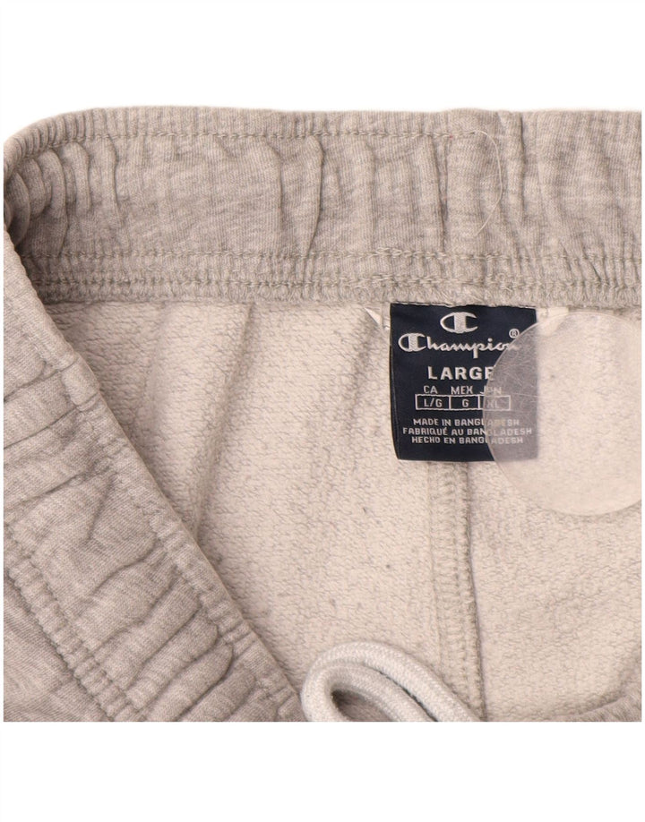 Calças de treino CHAMPION Graphic Joggers grandes cinza