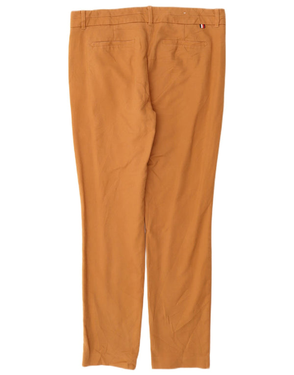 Tommy Hilfiger Calça Chino Feminina Slim EUA 10 Grande W30 L29 Algodão Marrom