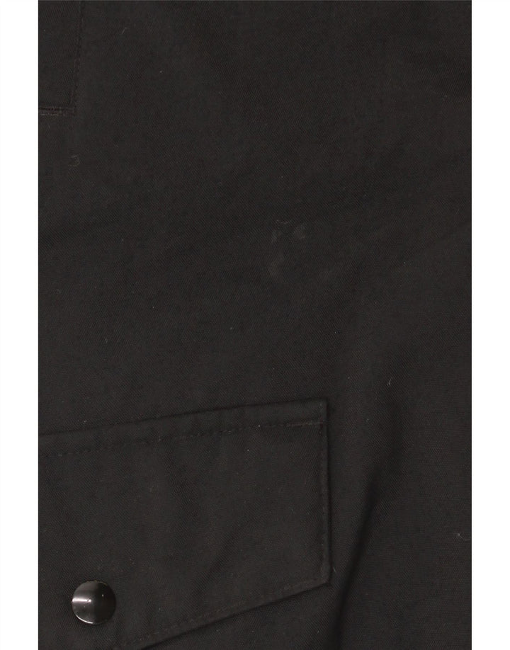 Adidas Mens Hooded Parka Jacket UK 36 Pequeno Preto Nylon