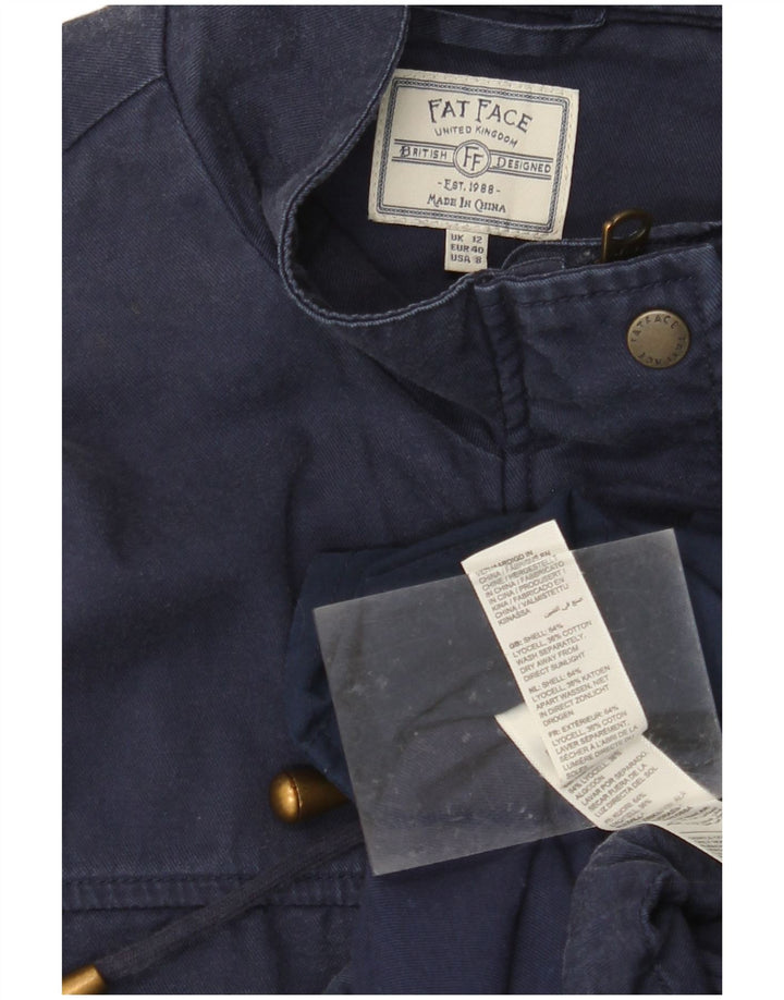 Jaqueta militar feminina FAT FACE UK 12 Medum azul marinho Lyocell