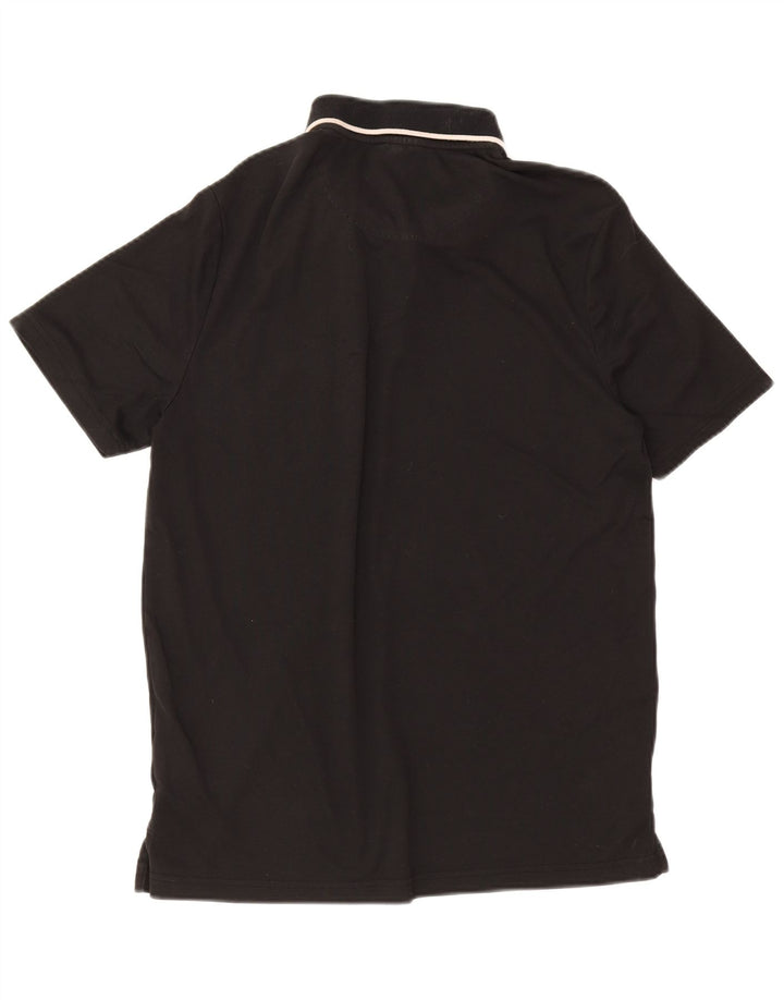 Camisa polo masculina Dkny de algodão preto médio