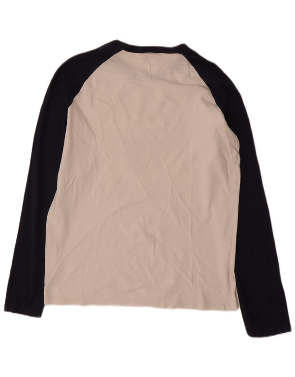 Levi's Mens Graphic Top Manga Longa Pequeno Algodão Branco
