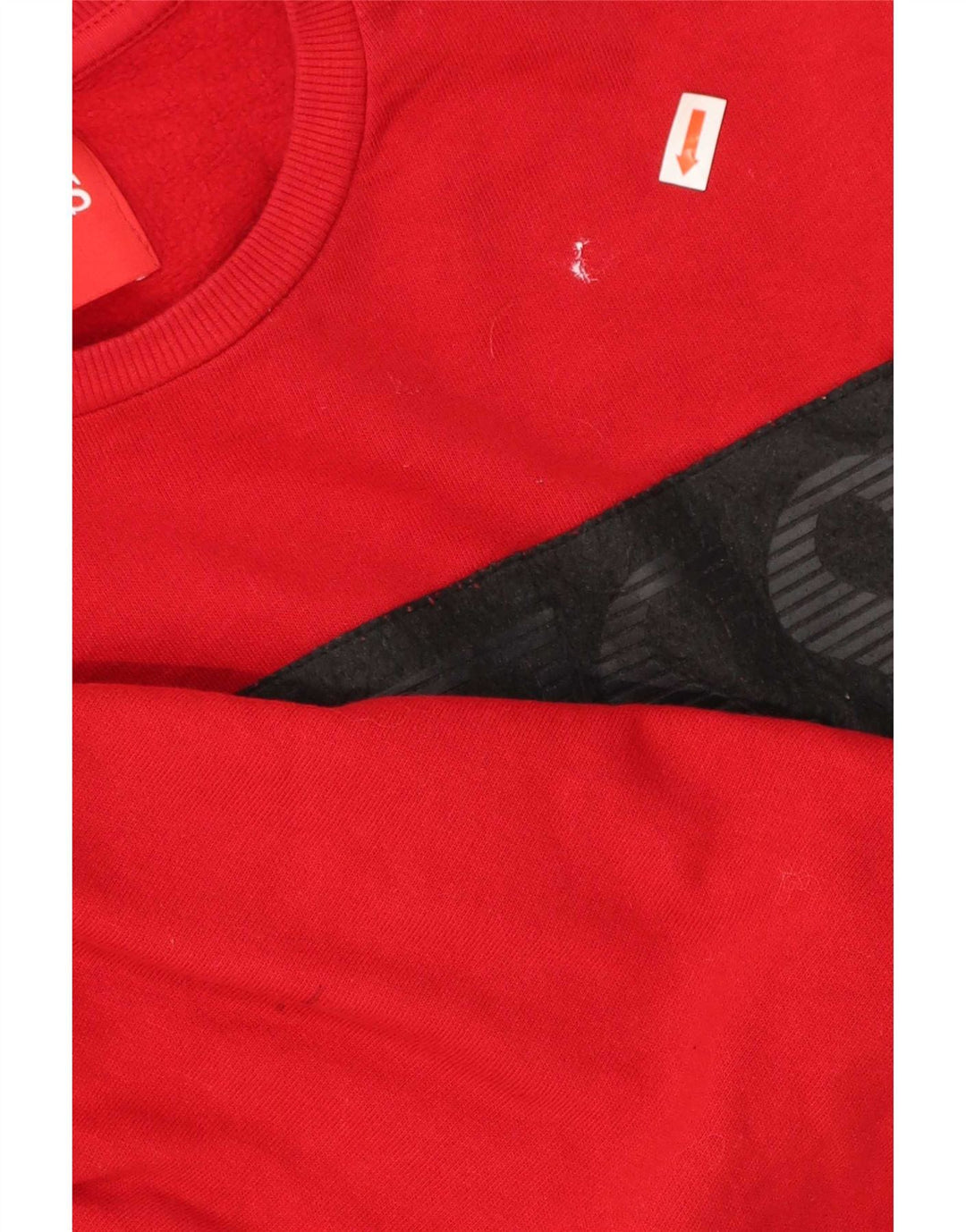 Guess moletom gráfico masculino jumper médio algodão vermelho