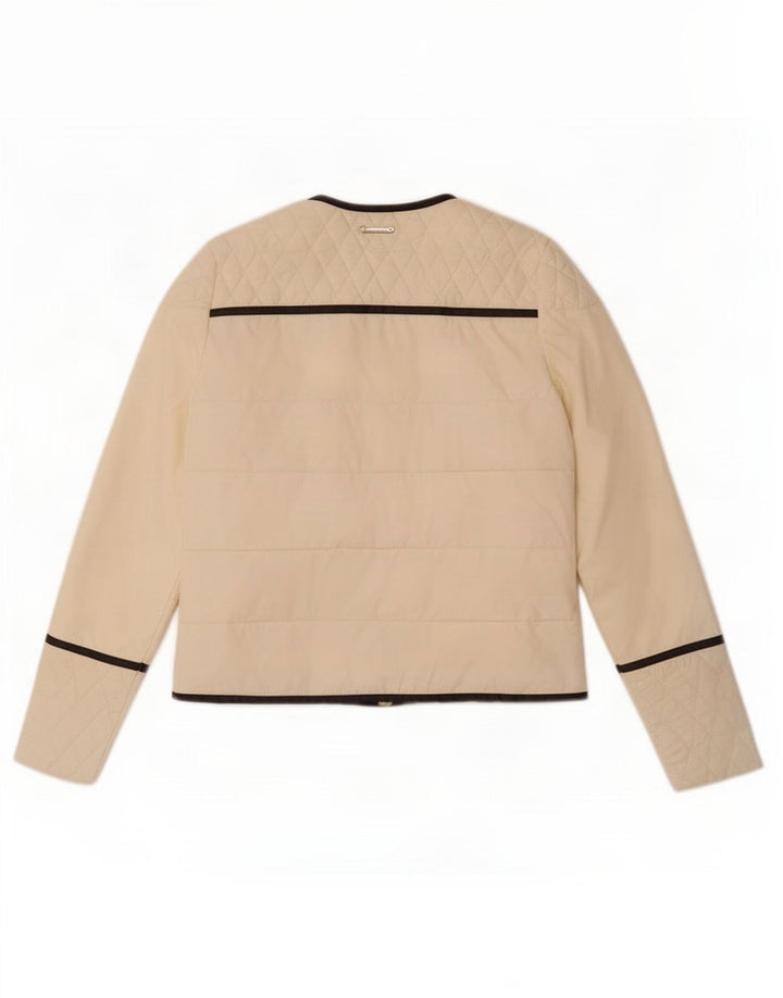 Jaqueta acolchoada feminina Simona Barbieri UK 6 XS poliéster branco