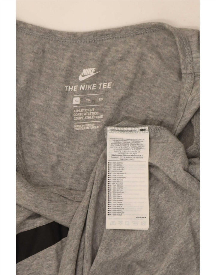 Colete gráfico masculino Nike Athletic Cut Top XL cinza algodão