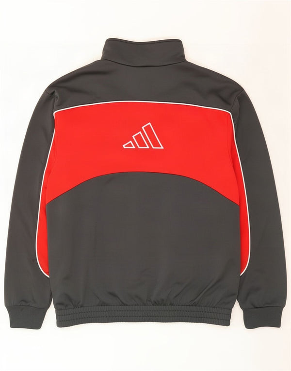 Adidas Mens Graphic Tracksuit Top Jacket UK 36/38 Pequeno Cinza Colorblock