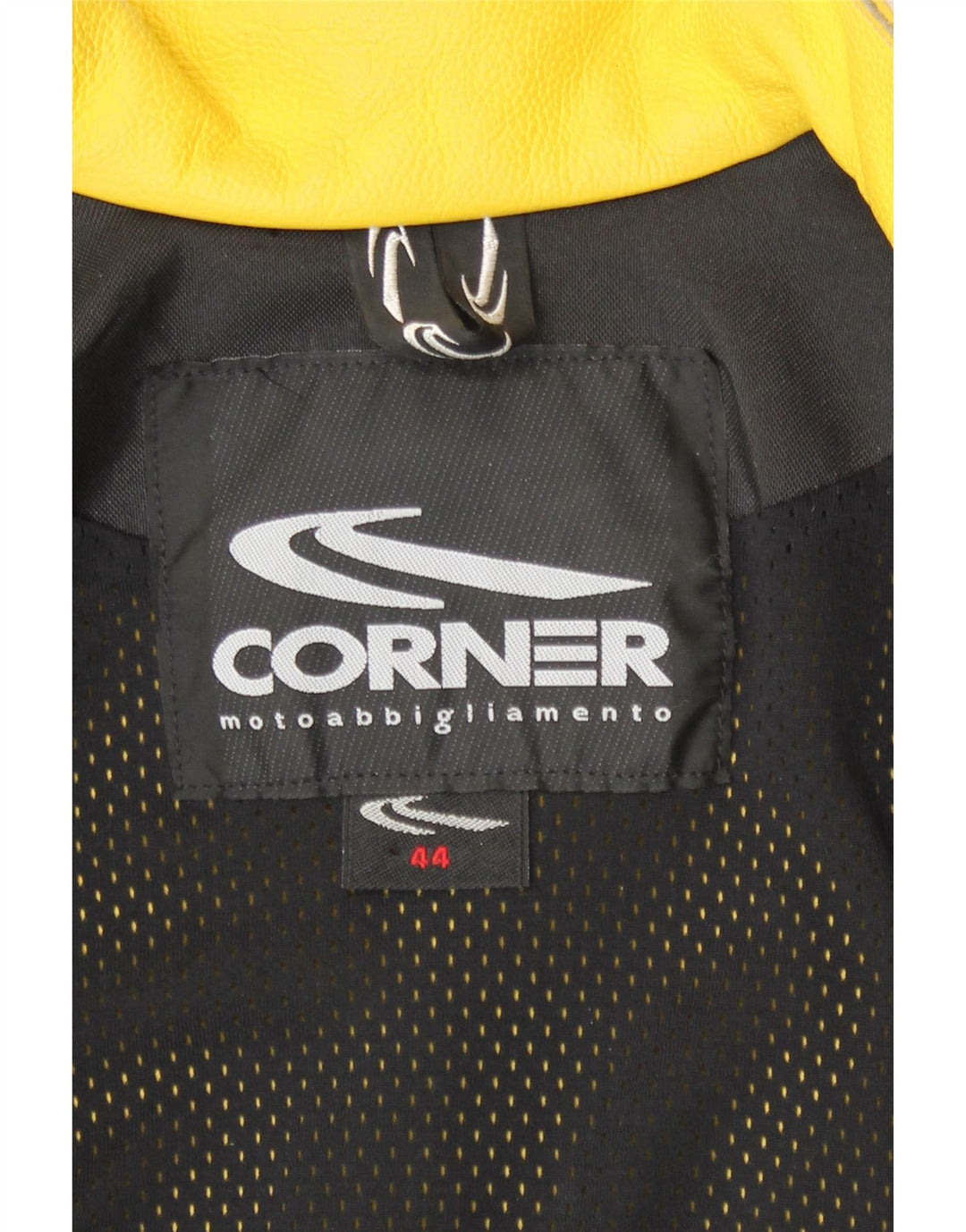 Jaqueta feminina de couro para motociclista Corner IT 44 couro amarelo médio