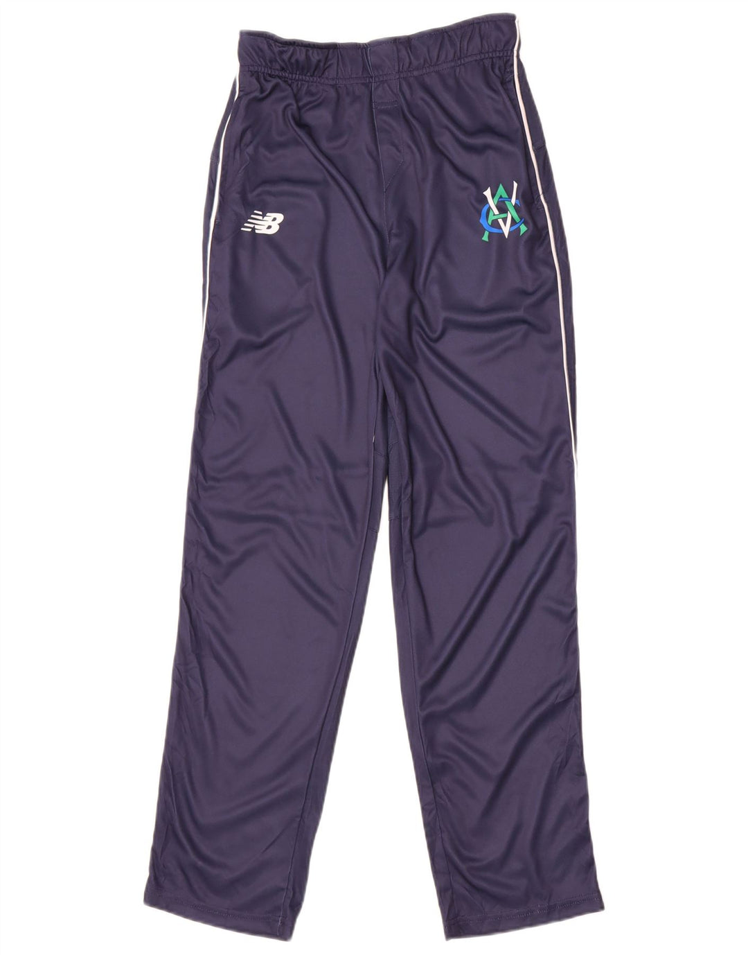 Calça de treino feminina New Balance UK 12 poliéster azul marinho médio