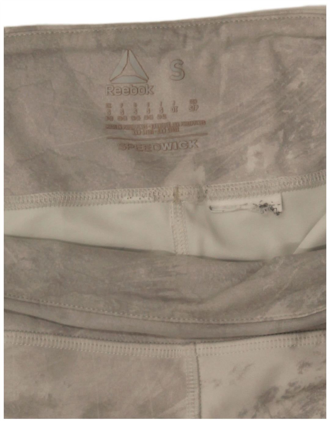 Leggings Reebok Mulher UK 8/10 Small Grey Tie Dye