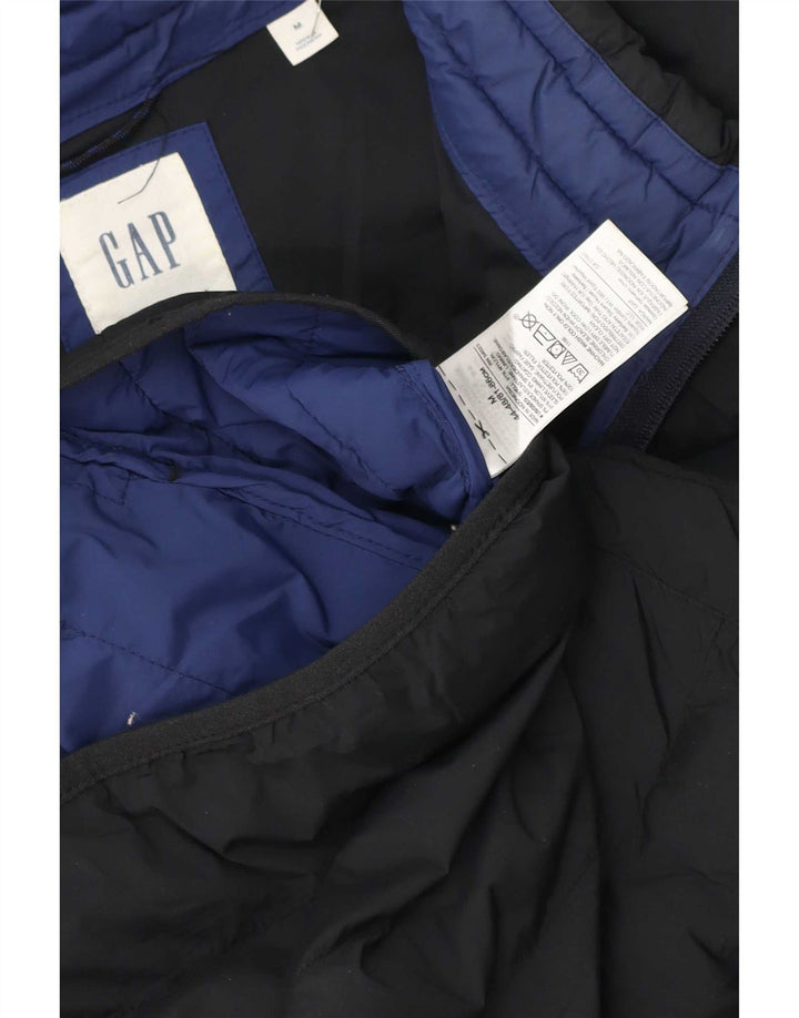 Jaqueta acolchoada masculina Gap UK 38 poliéster preto médio