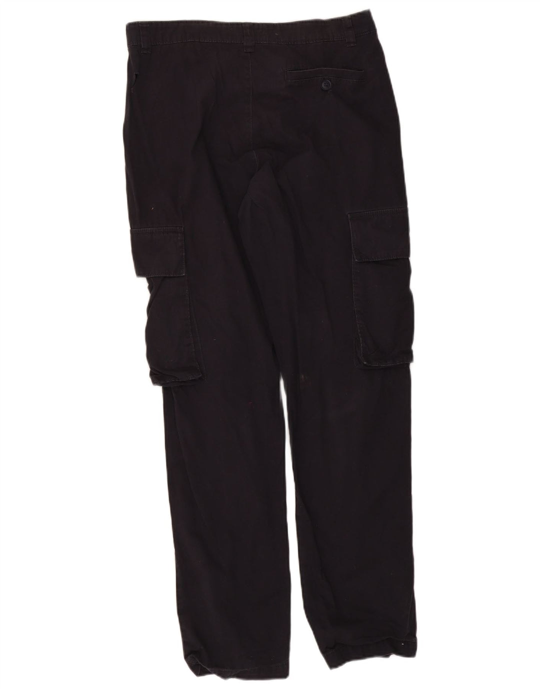 Calça cargo masculina reta French Connection médio W32 L31 algodão preto