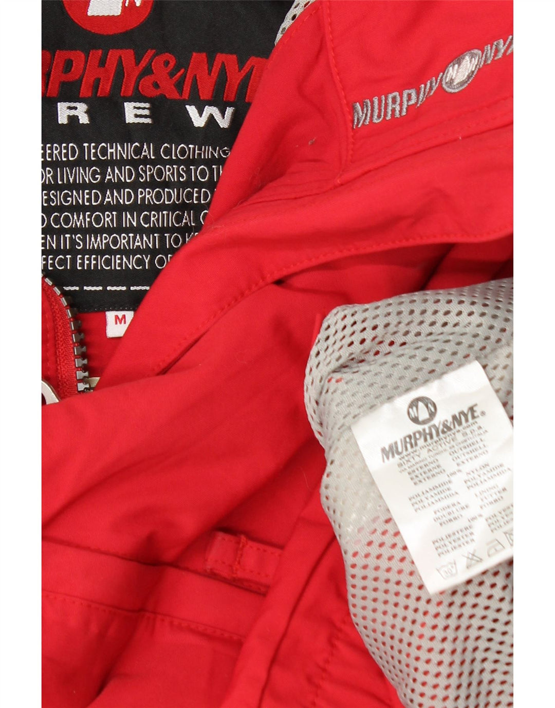 Jaqueta de chuva feminina Murphy & Nye UK 14 poliamida vermelha média