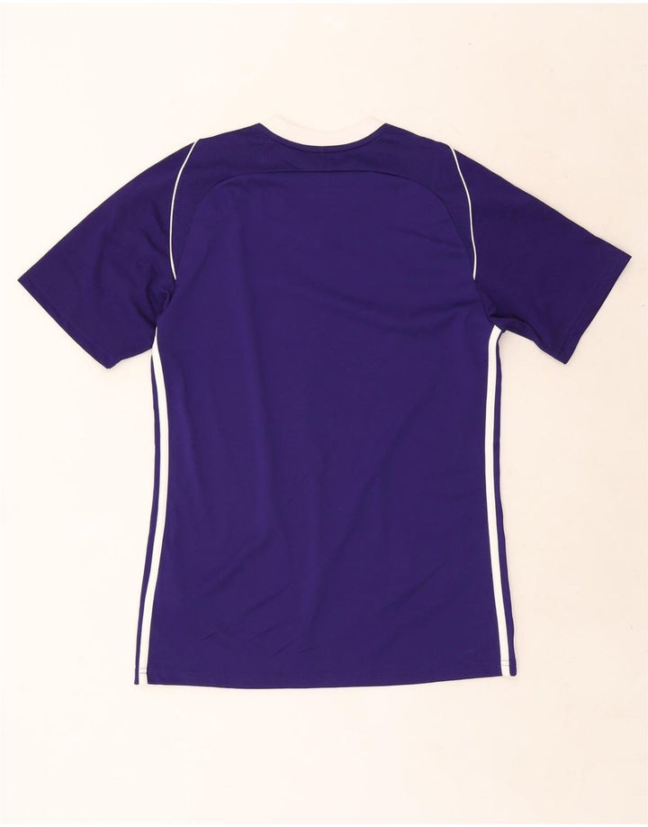 Adidas Mens Climacool Camiseta Top Pequeno Roxo Poliéster