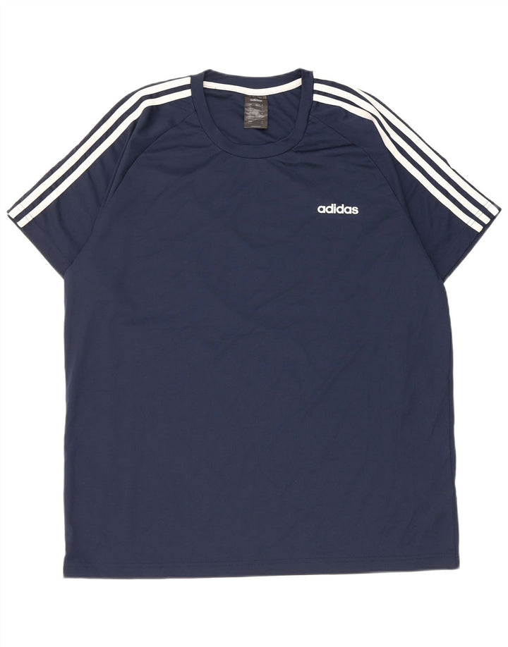 Camiseta masculina Adidas Climalite Top XL azul marinho poliéster