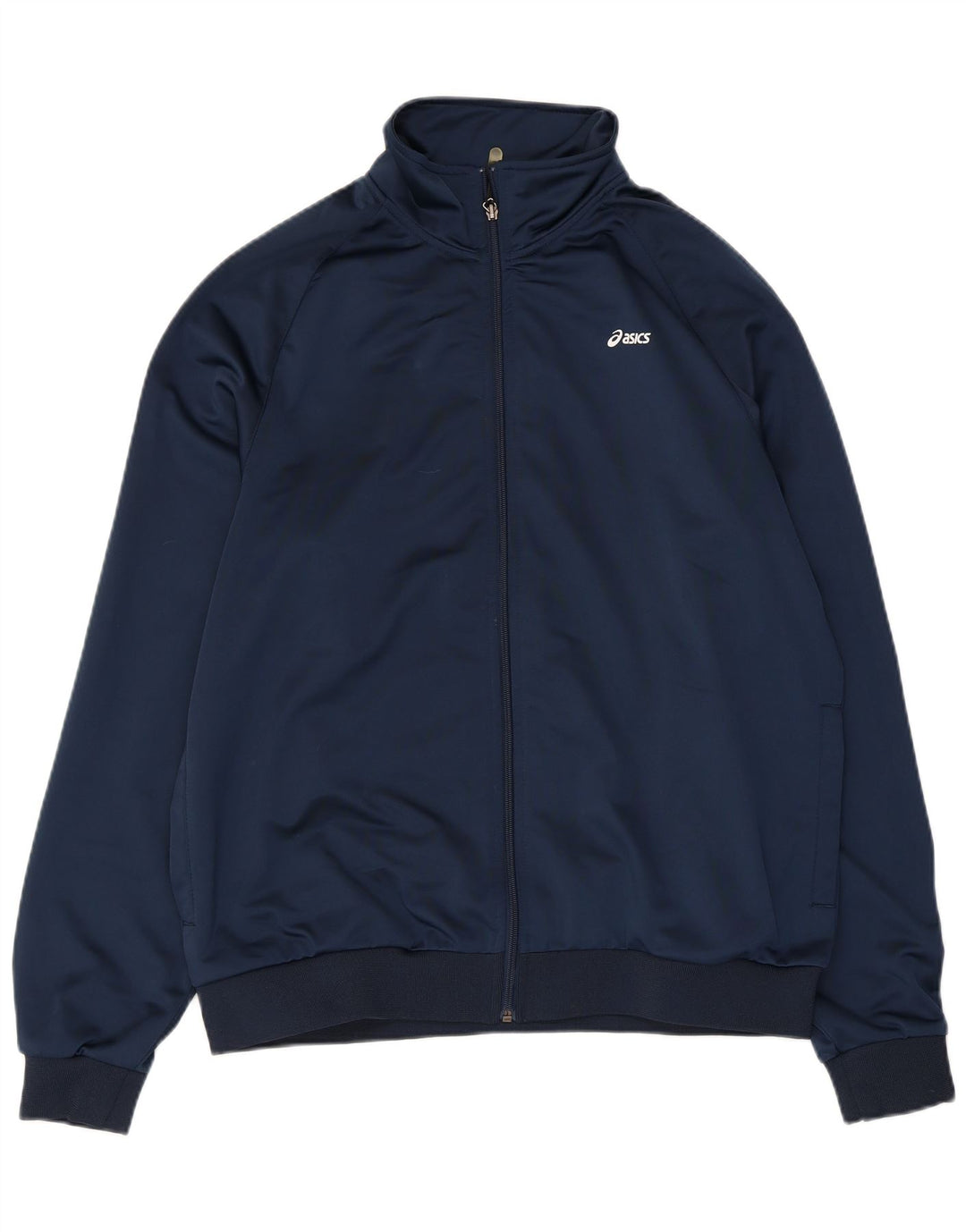 Asics Womens Tracksuit Top Jacket UK 18 XL azul marinho poliéster