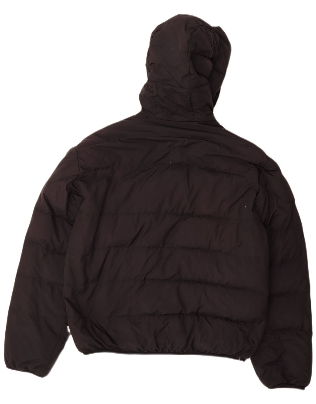 Jaqueta masculina acolchoada com capuz Sergio Tacchini Reino Unido 40 grande poliéster preto