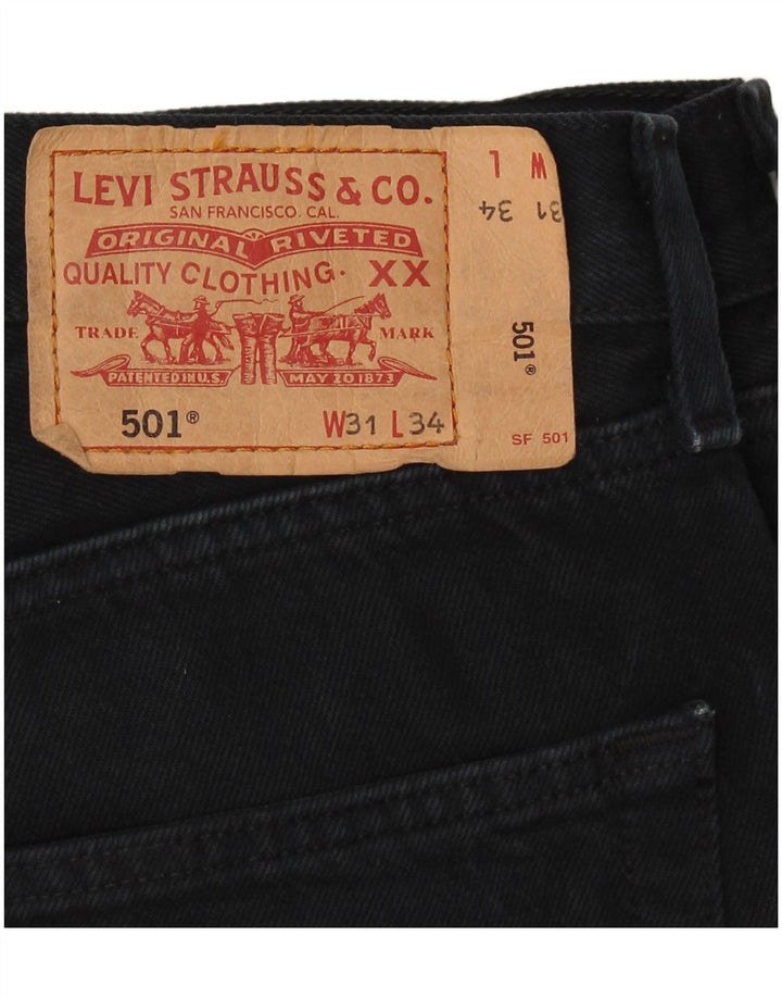 LEVI'S Masculino 501 Straight Jeans W31 L34 Azul Marinho