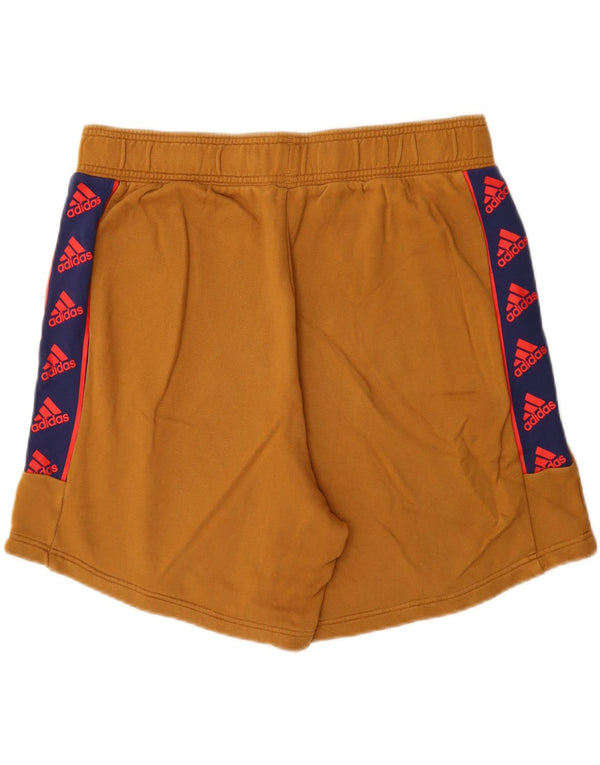 Shorts esportivos gráficos masculinos Adidas XL bege colorblock algodão