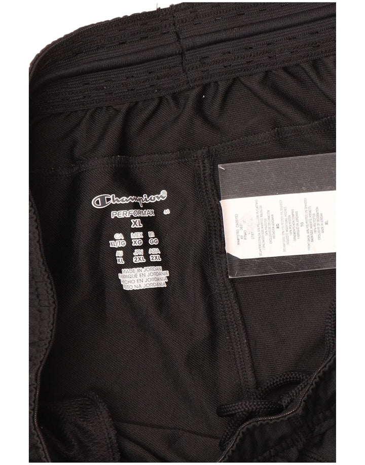 Calça de treino masculina Champion XL preta Colourblock poliéster