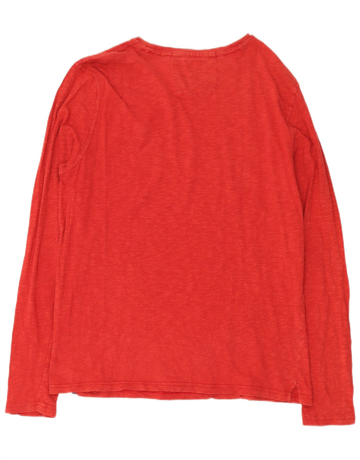Top Heritage masculino Napapijri manga comprida 3XL vermelho