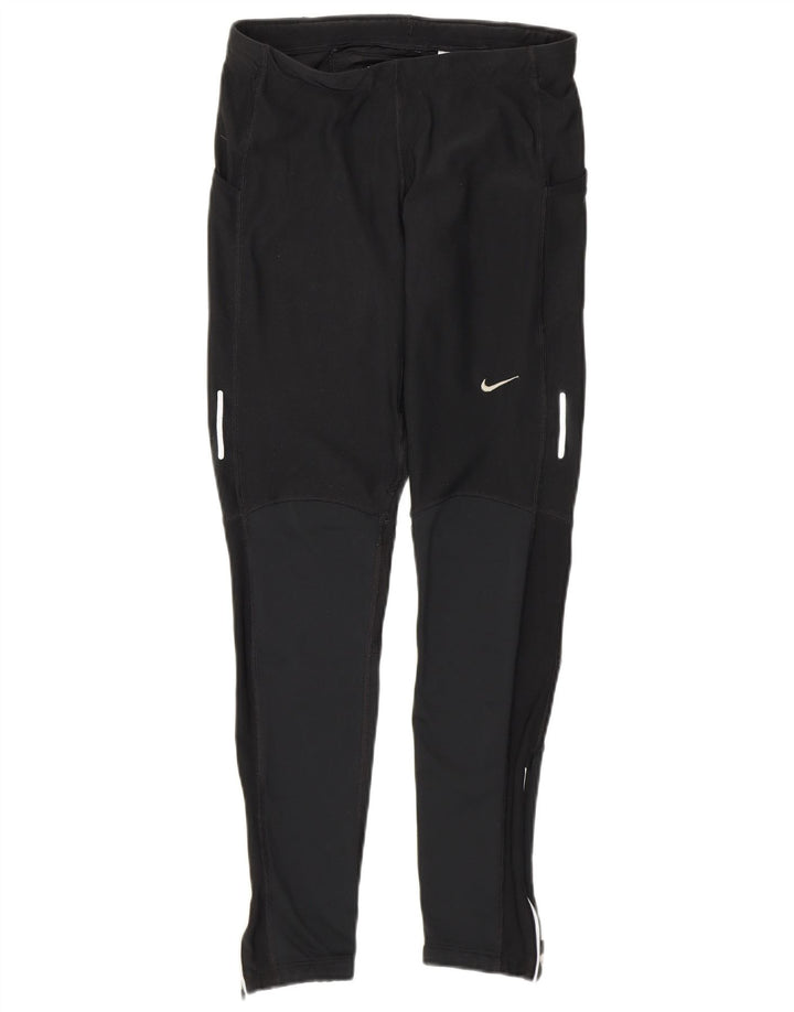Leggings Nike Dri Fit UK 12 Médio Preto Colourblock Poliéster