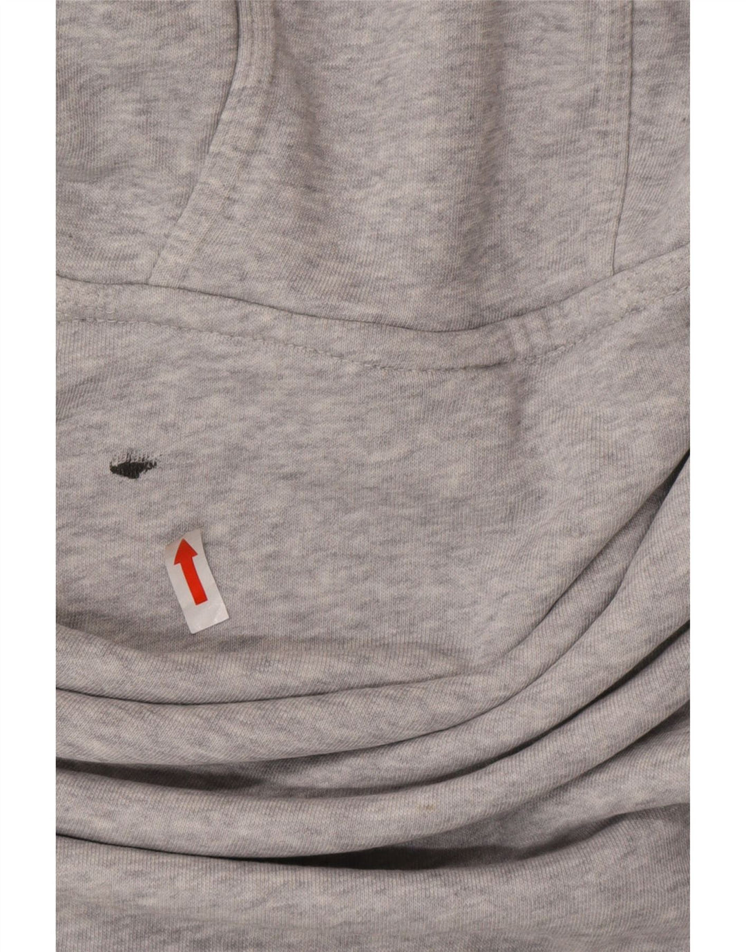 Moletom com capuz masculino Nike médio cinza manchado de algodão