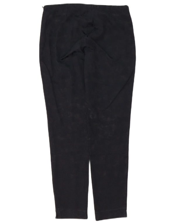 Liu Jo Calça feminina casual Ajay Slim IT 40 pequena W28 L27 preta xadrez