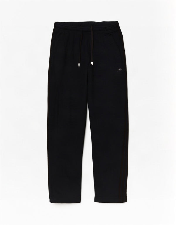 Calças de treino masculinas Adidas UK 36/38 pequenas de algodão preto