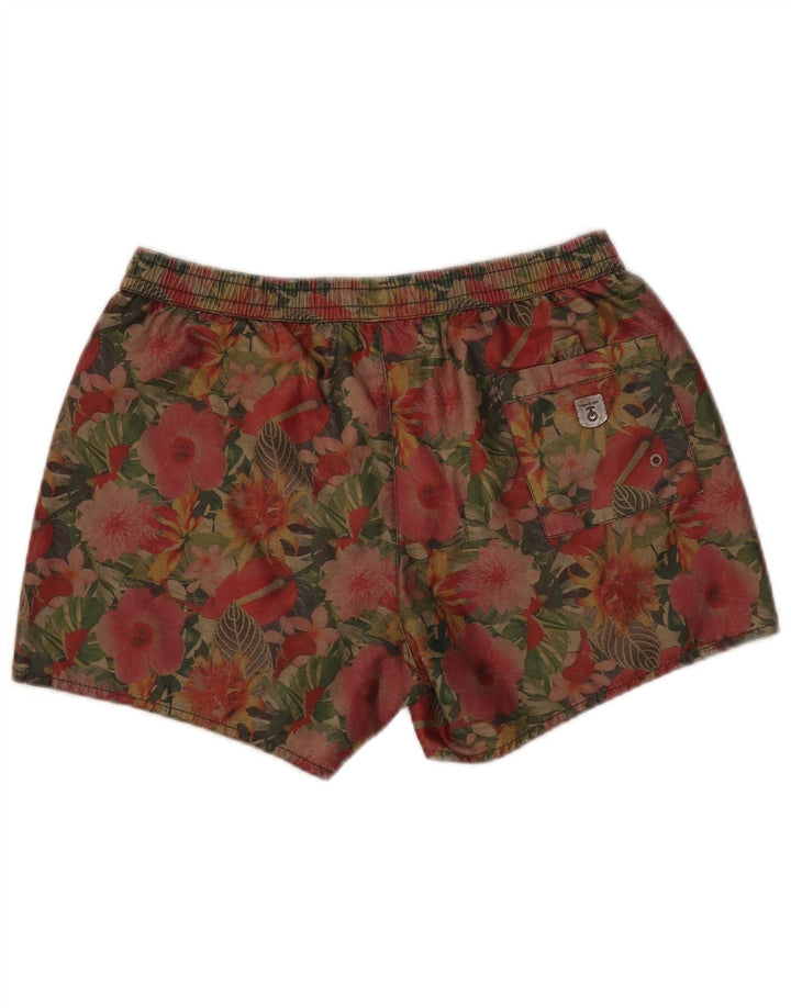 Shorts de natação feminino Coast UK 14 médio floral multicolorido
