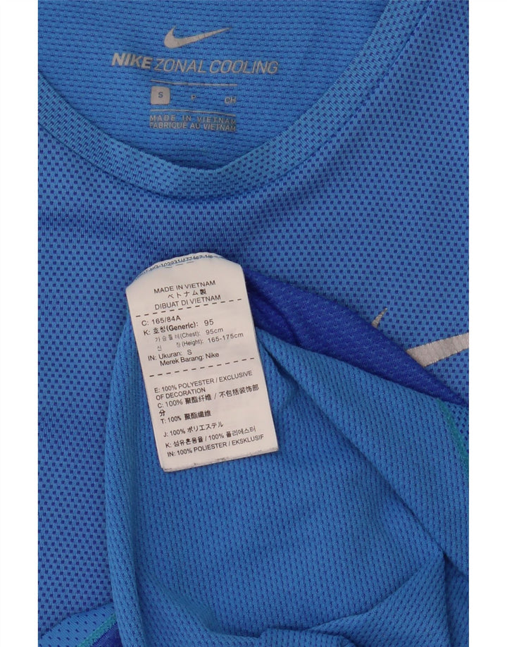 Camiseta masculina Nike Top pequeno azul poliéster