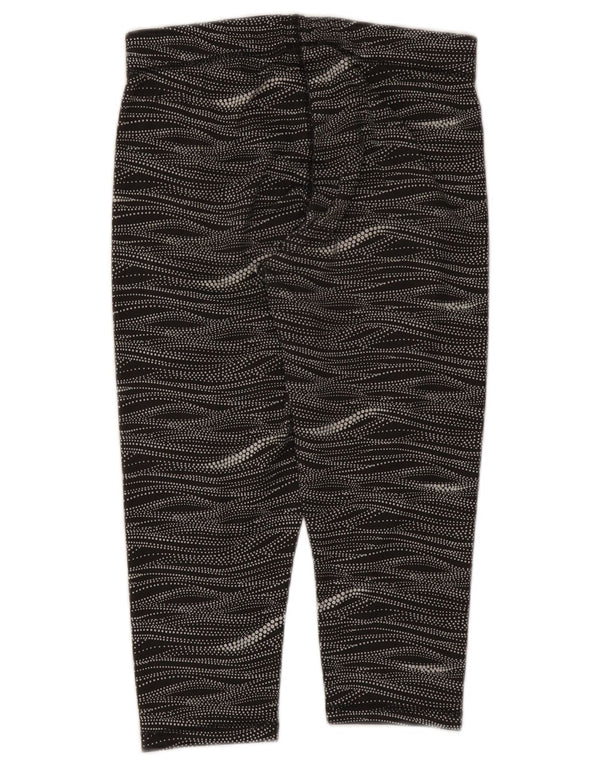 Puma Womens Capri Leggings UK 14 Médio Preto Listrado Poliéster