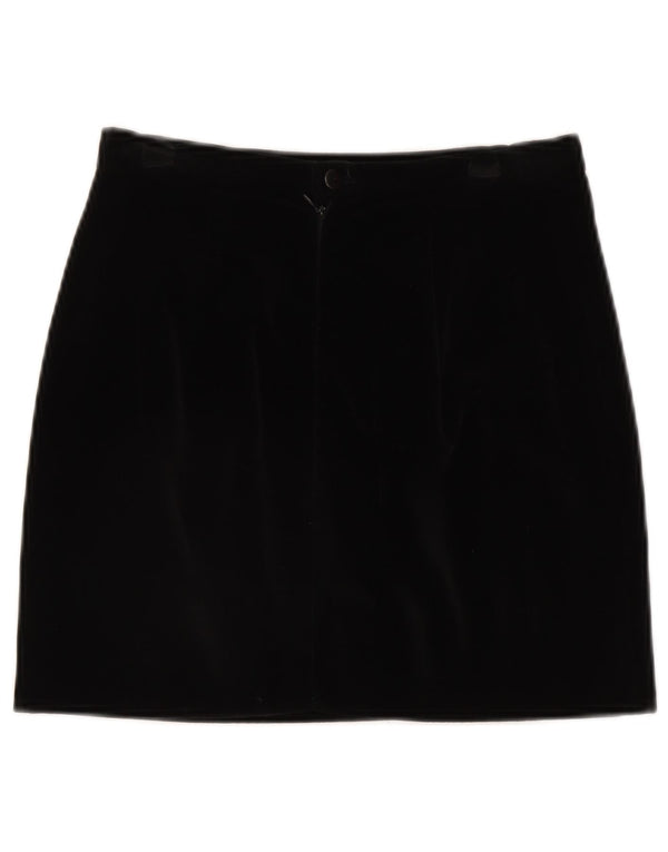 Minissaia feminina de veludo Elizabeth Ascot IT 42 médio W28 preta