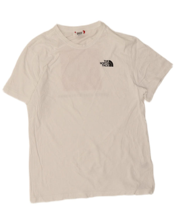 Camiseta gráfica masculina The North Face Top médio algodão branco