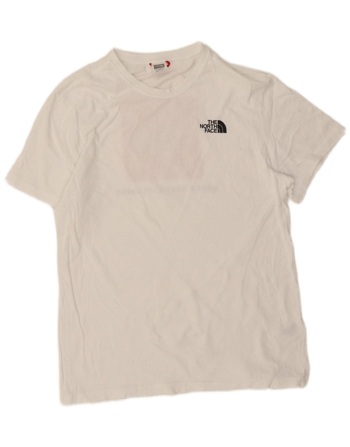 Camiseta gráfica masculina The North Face Top médio algodão branco