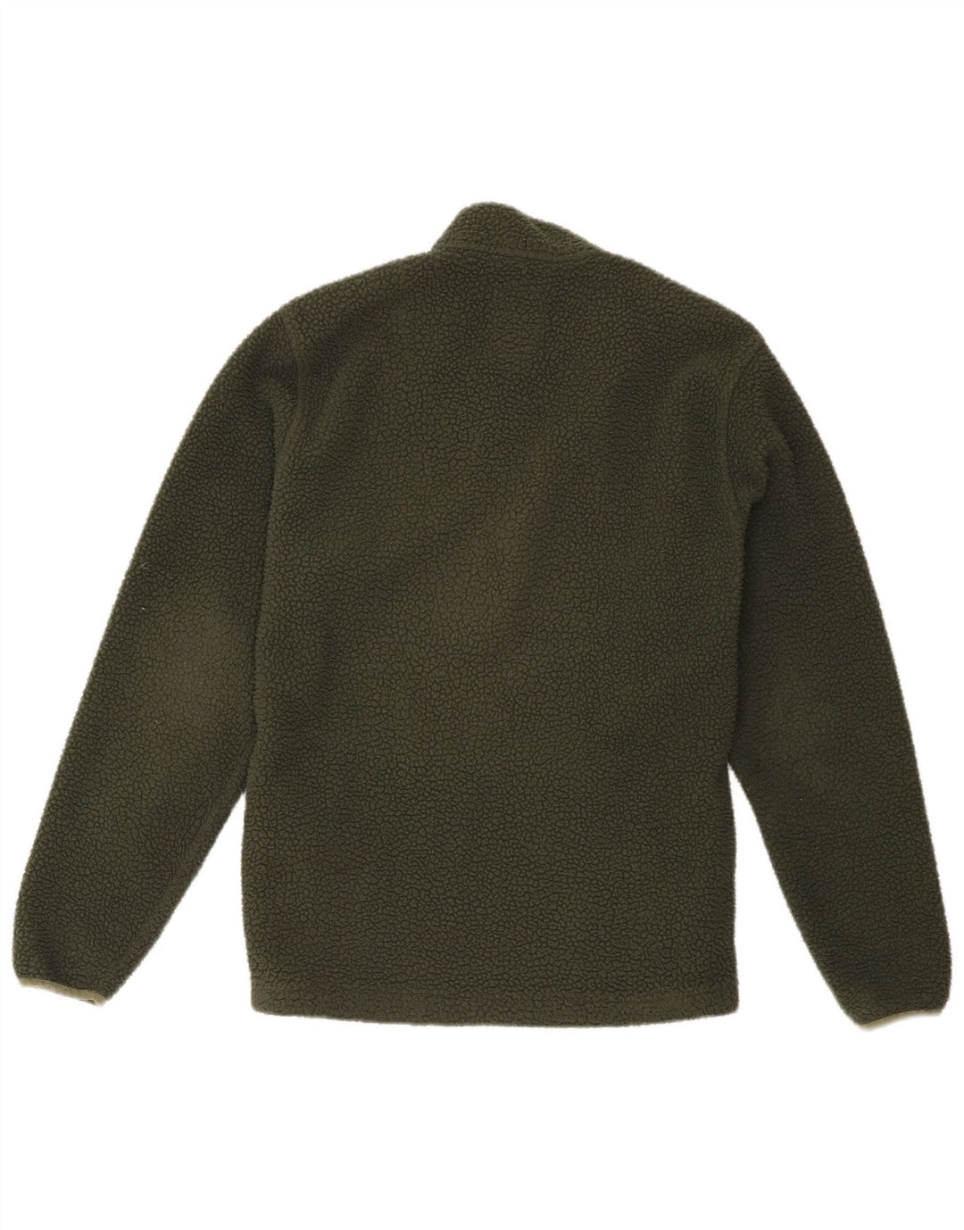 Timberland Homem Zip Neck Fleece Jumper Pequeno Verde Poliéster