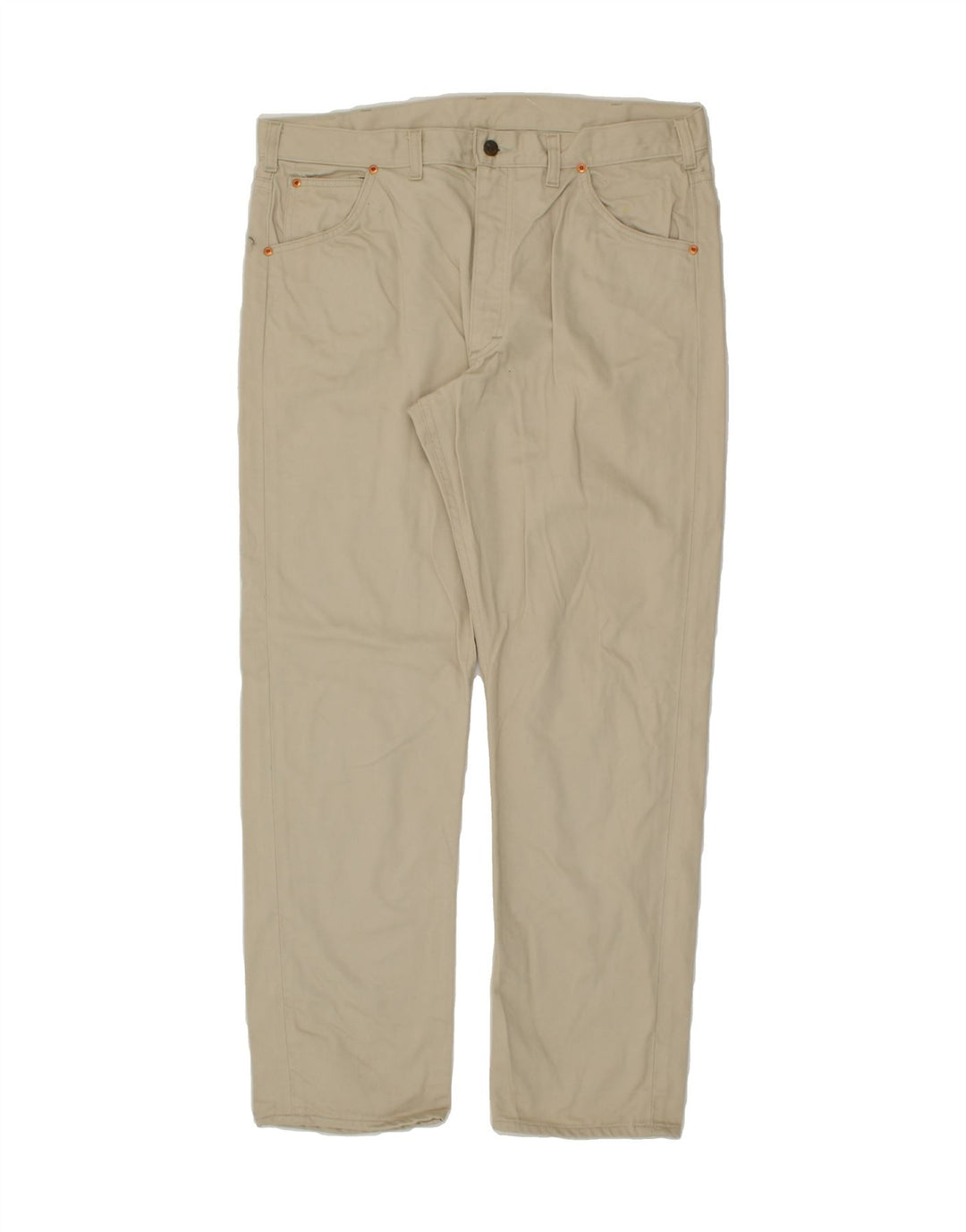 LEE Mens Straight Casual Trousers W38 L30  Beige Vintage Lee and Second-Hand Lee from Messina Hembry 