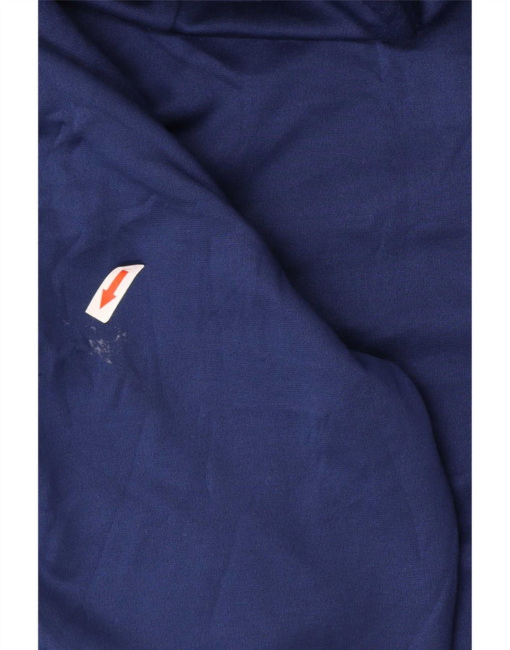 Suéter Nike masculino Dri Fit Zip com capuz pequeno azul marinho poliéster