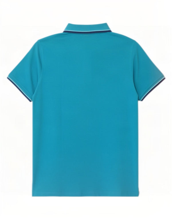 Camisa polo masculina Gymnasium grande algodão azul