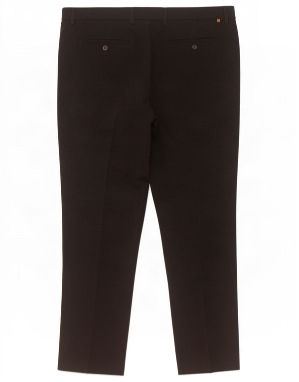 Farah Mens Classic Fit Slim Chino Calça W40 L31 Poliéster Preto