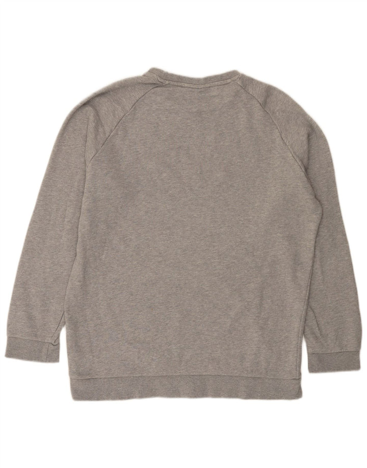 Adidas moletom masculino jumper grande algodão manchado cinza