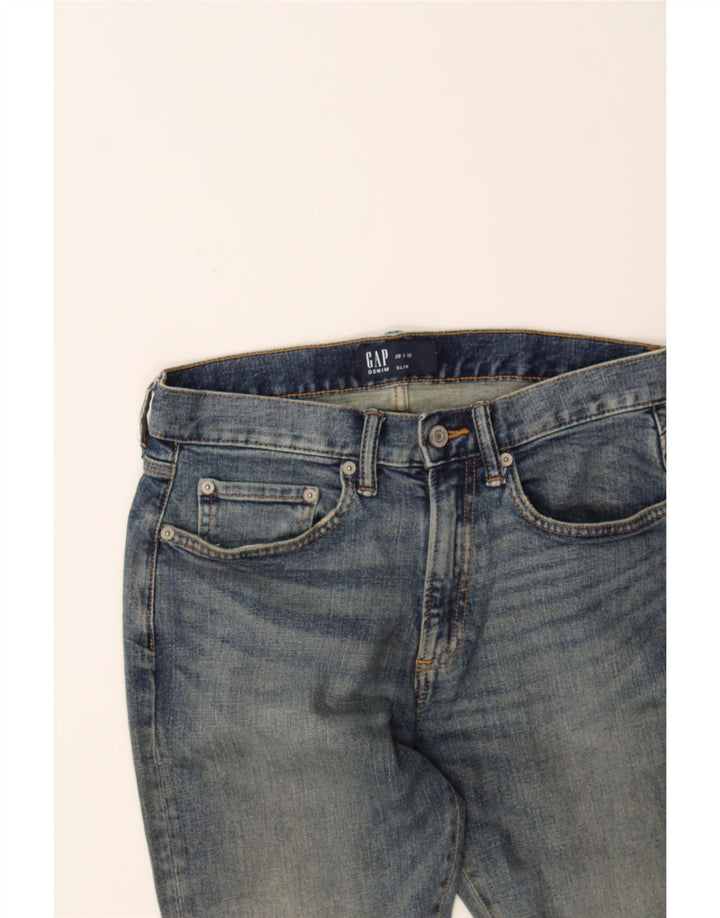 GAP Mens Slim Jeans W29 L30 Blue Cotton Vintage Gap and Second-Hand Gap from Messina Hembry 