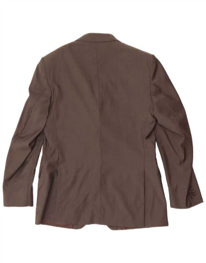 Jaqueta Blazer Pierre Cardin Mens Regular Fit 3 Botões EU 48 Cinza Médio